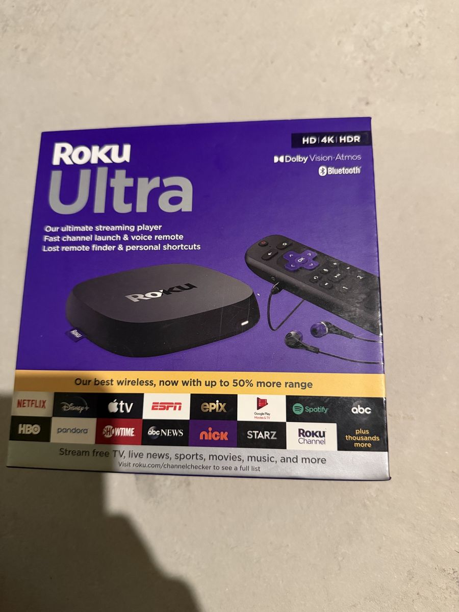 Roku Ultra 4K HDR Streaming Player with Voice Remote