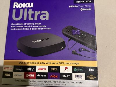 Roku Ultra 4K HDR Streaming Player with Voice Remote