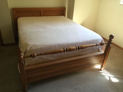 Solid Wood Spindle Footboard & Headboard Bed Frame