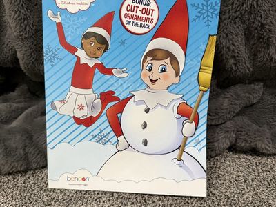 Bendon The Elf on the Shelf Jumbo Coloring & Activity Book w/ Cut-Out Ornaments