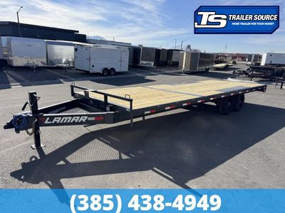 8.5x24 Lamar F8 Deckover Equipment Trailer - 14K GVWR - 16" Cross Member Upgrade