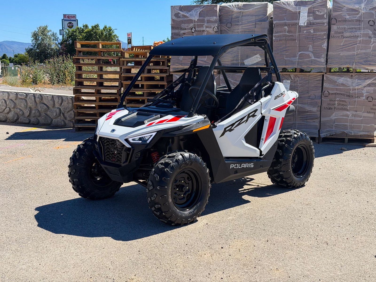 Polaris RZR 200 EFI Youth Side-by-Side UTV - White/Red