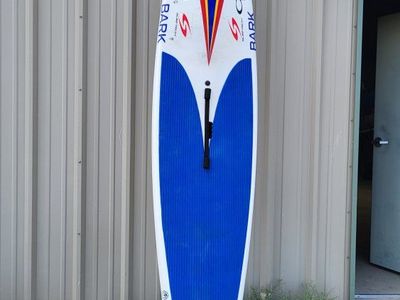 BARK Competitor 11 foot Stand-Up Paddleboard (SUP) - Blue/Red/Yellow - Racing/Touring