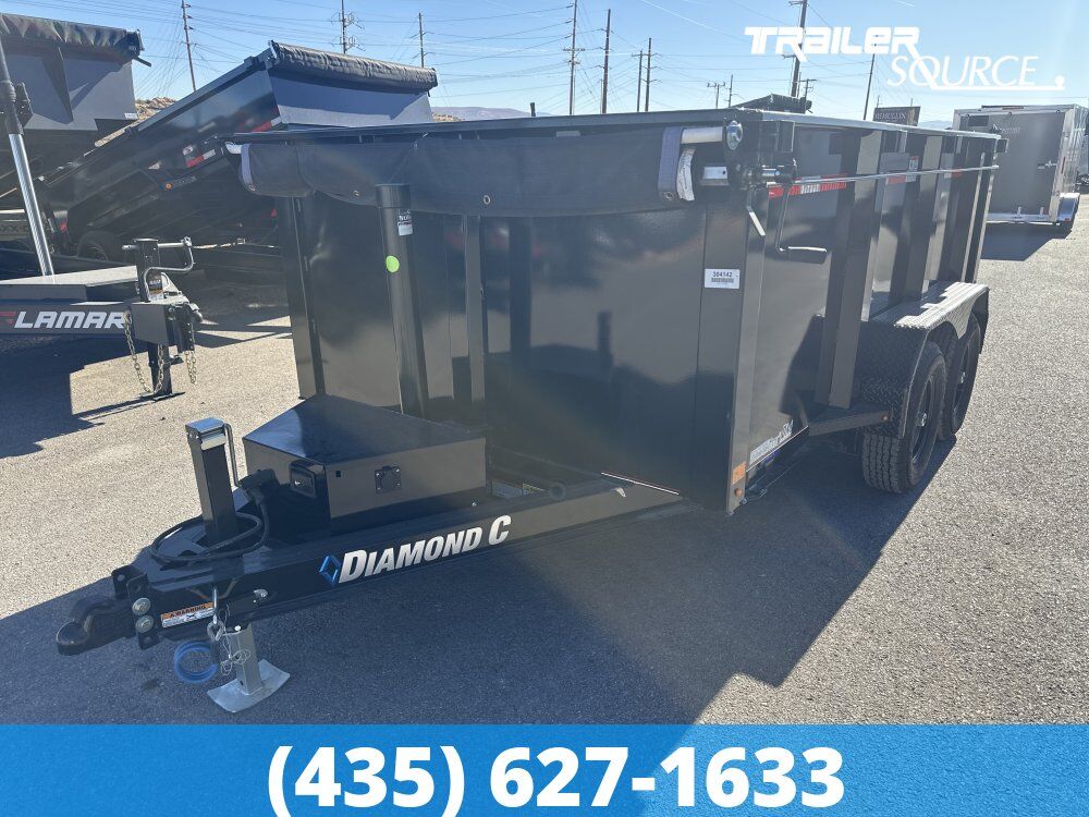 6.5x12 Diamond C MDT 206 Dump Trailer - 44" Sides - 10K GVWR