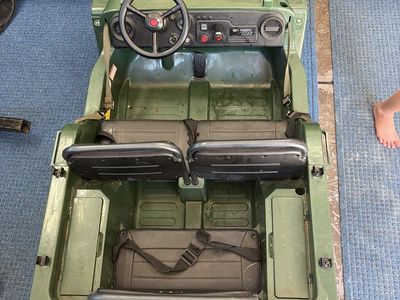 Freddo Army Jeep 4x4 Ride-On Toy Car Green Multi-Seat