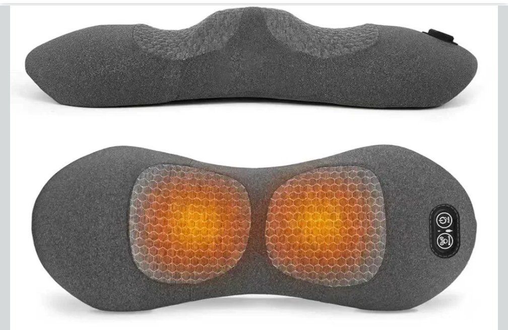 New Electric Heating and Massaging Lumbar Support Pillow