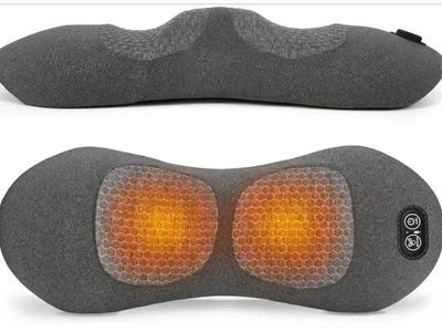 New Electric Heating and Massaging Lumbar Support Pillow