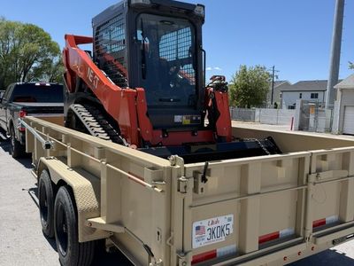 Kubota SVL75-3 Dump Trailer Combo Rental - Track Skid Steer CTL Package