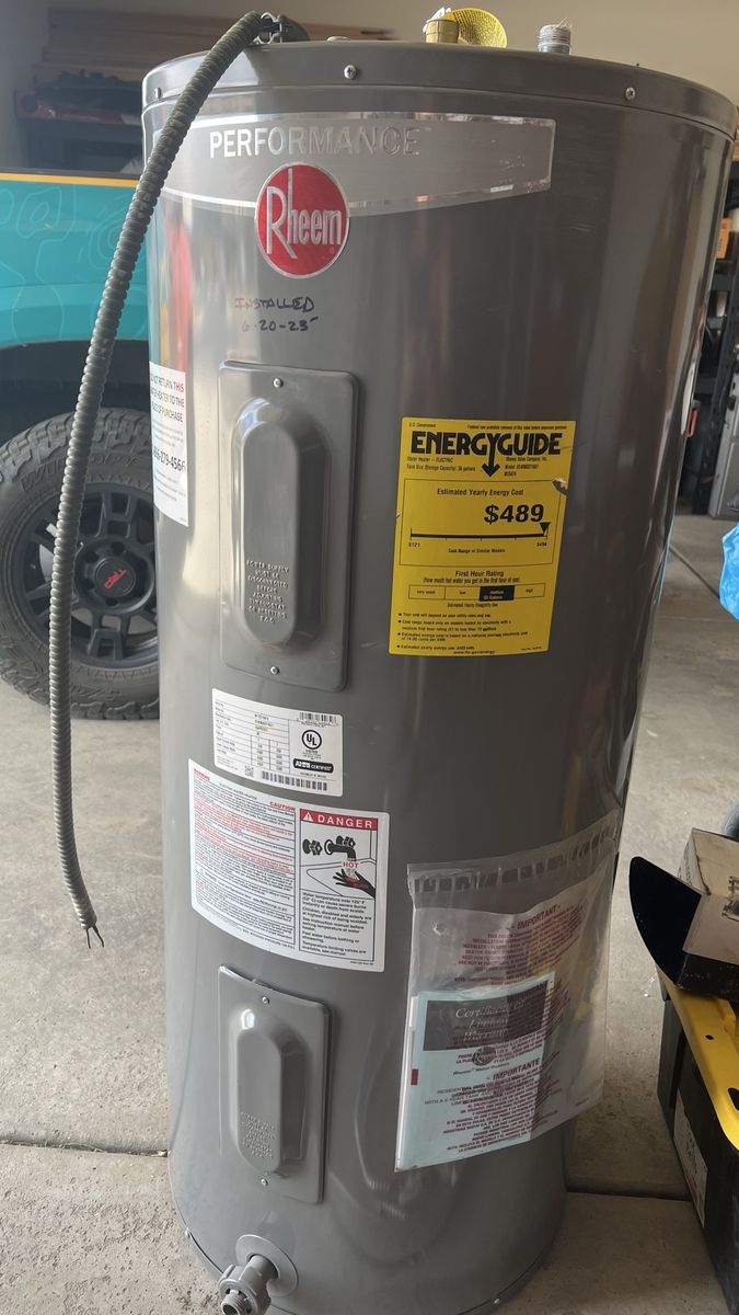 Rheem 40-Gallon Electric Water Heater (2023)