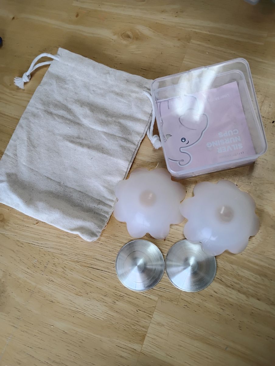 Silver nipple shield covers for sale