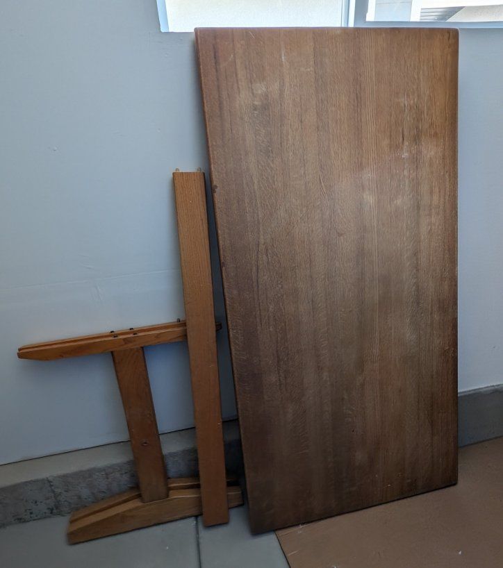 Solid Wooden Table Top & Legs