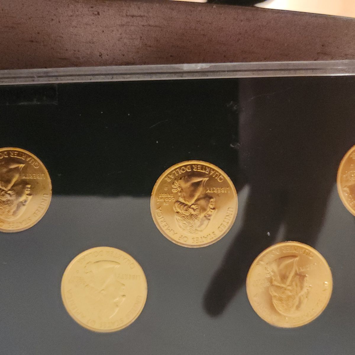 2004 gold plated state quarters uncirclated