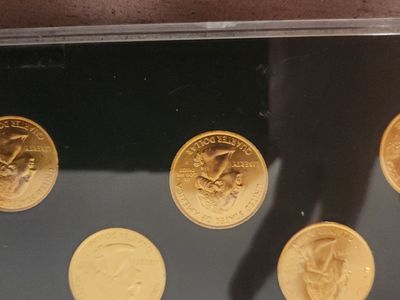 2004 gold plated state quarters uncirclated
