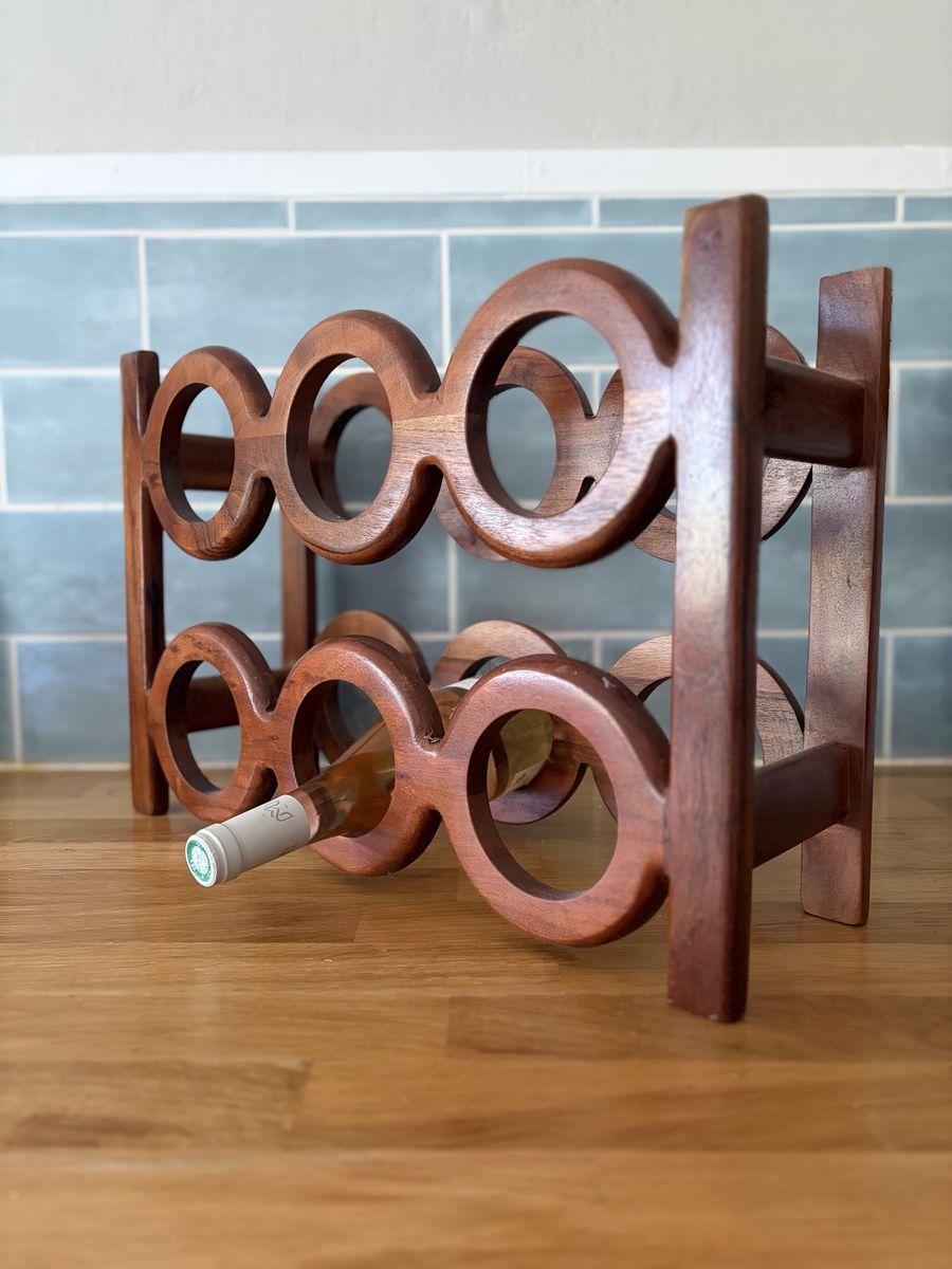 Wooden wine rack