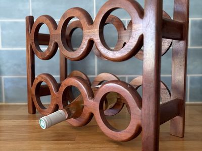 Wooden wine rack
