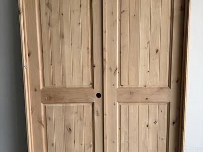 New Knotty Alder Solid Wood Double Door