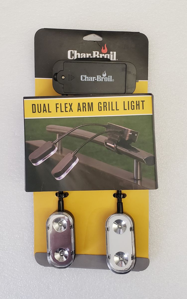 New Char-Broil Dual Flex Arm Grill Bright LED Light with Clip On Grill