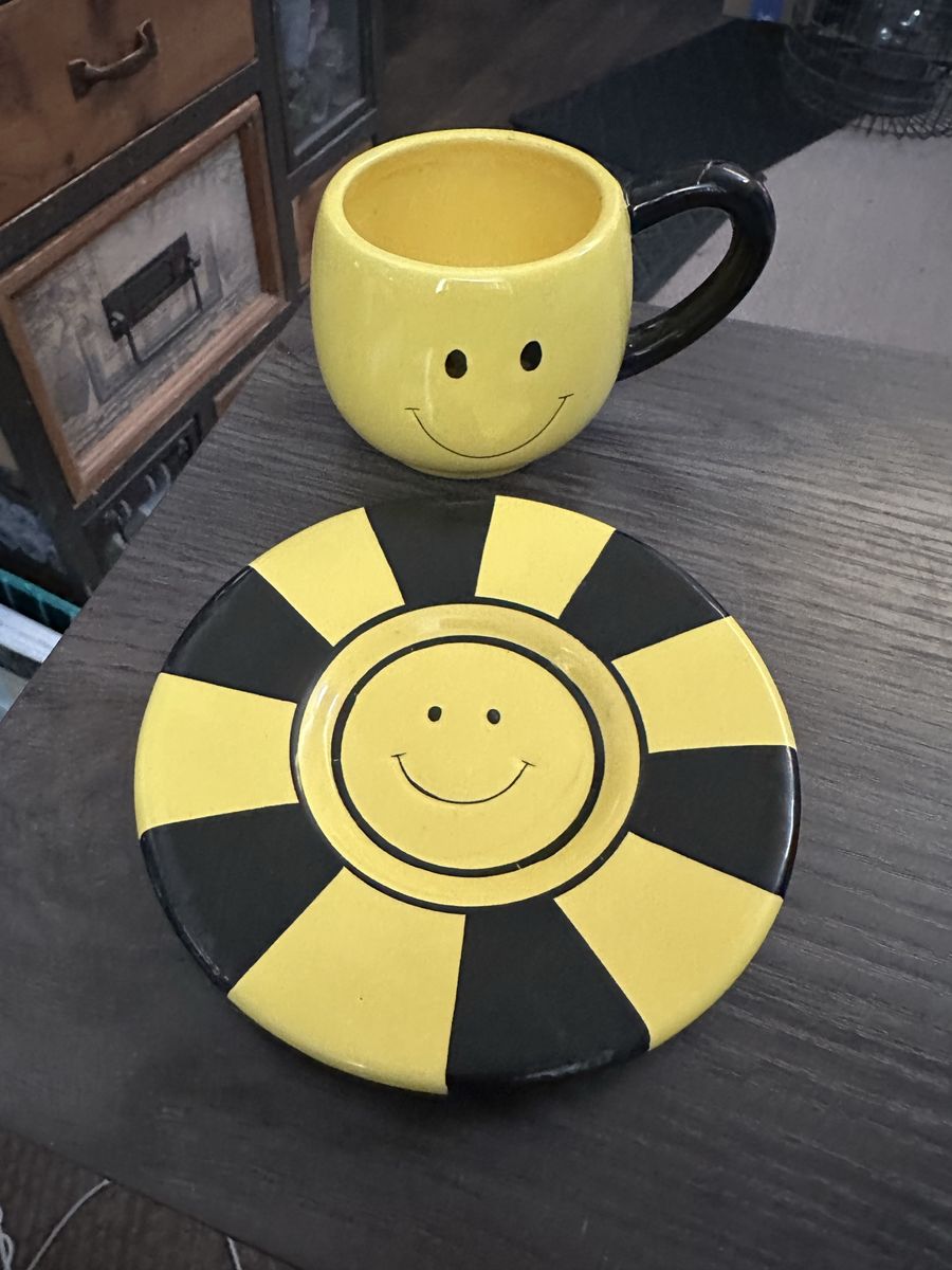 Smiley Face cup and Saucer