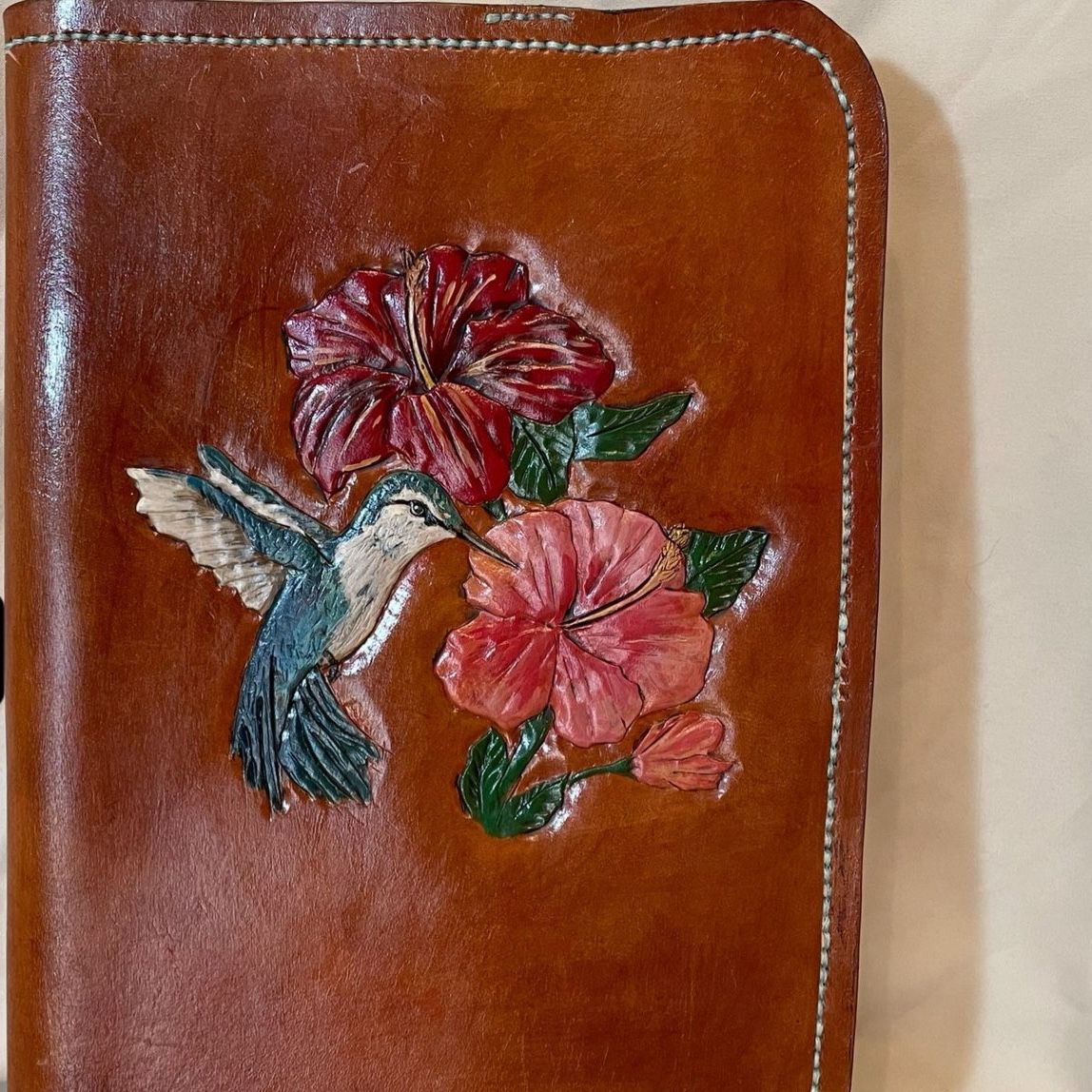 Leather book cover