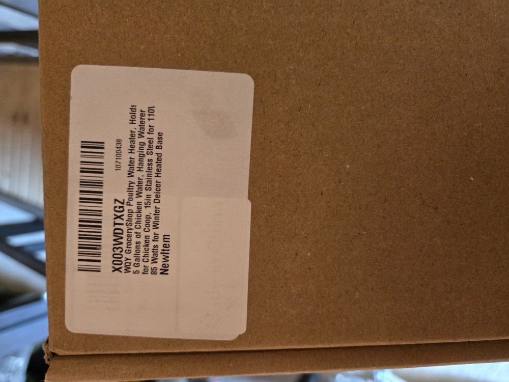 chicken water tank heater