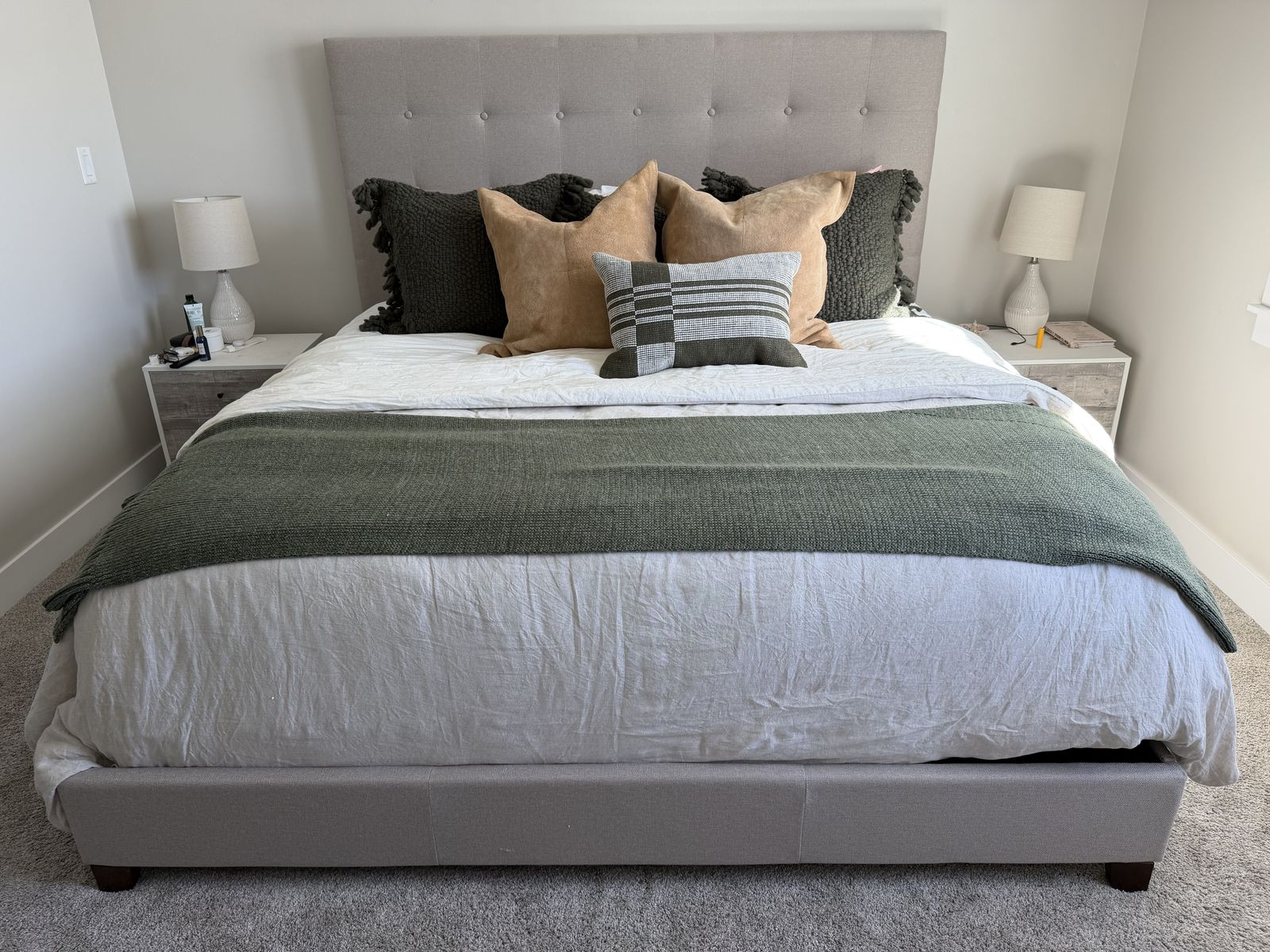 King Bedframe + Headboard