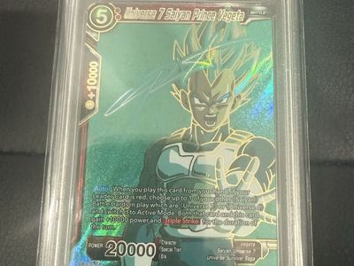 Universe 7 Saiyan Prince Vegeta TB1-004 SPR - PSA 10