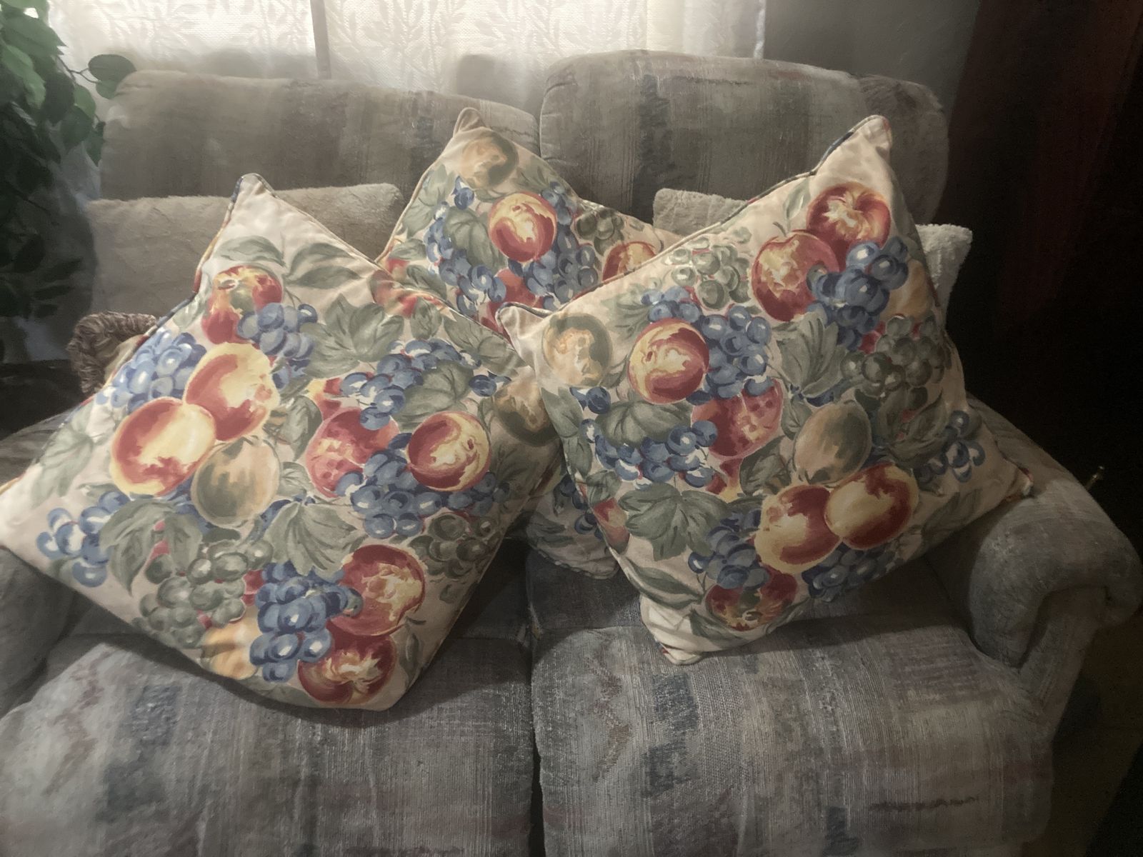 3 Large Throw Pillows