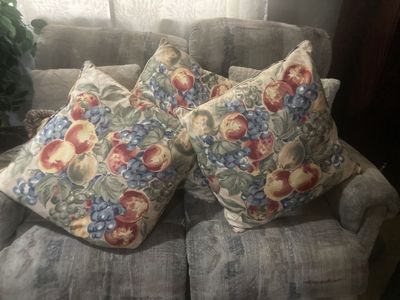 3 Large Throw Pillows