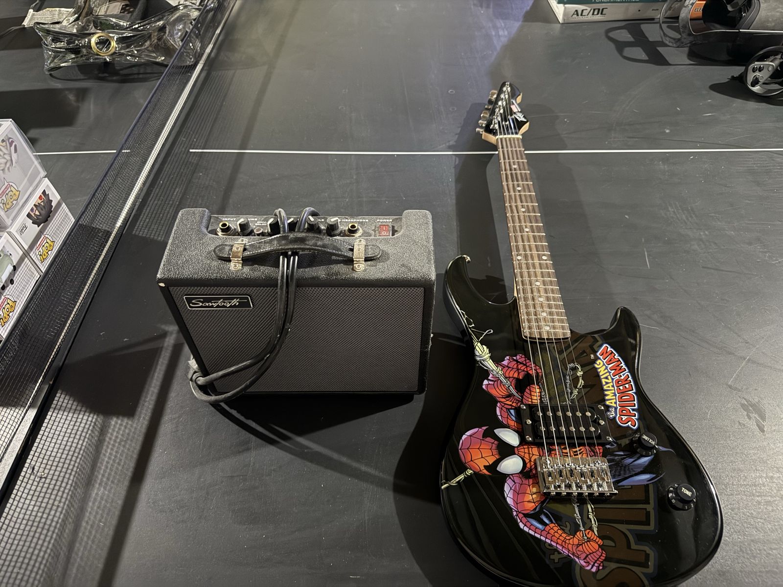 Peavey Spider-Man Electric Guitar with Sawtooth Amplifier and Gator Case