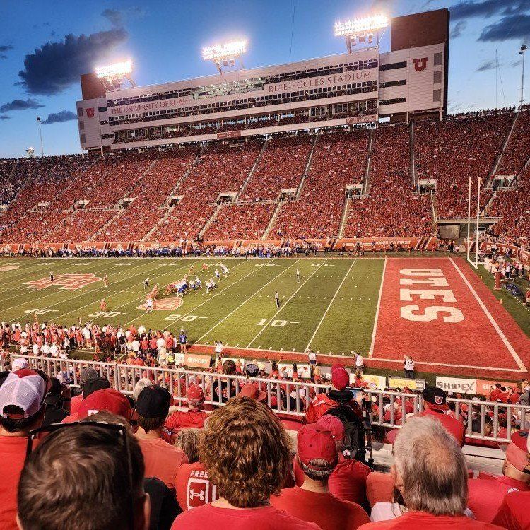 Utah Football Season Tickets - 2 seats E33 Row 29