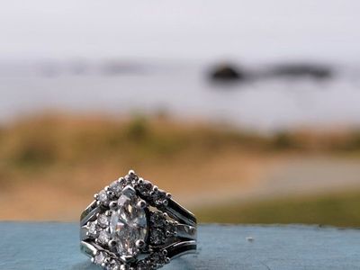 1.23ct/ 16 .82 ct Wedding ring Size 5.5