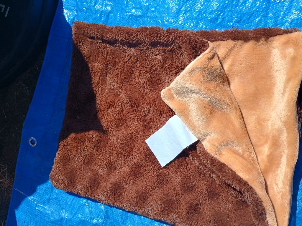 super soft small kids brown blanket