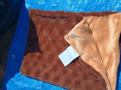super soft small kids brown blanket