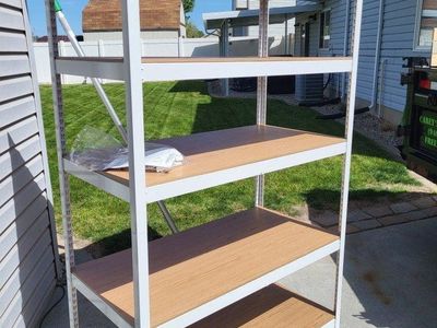 5 Tier Metal Shelving Rack
White