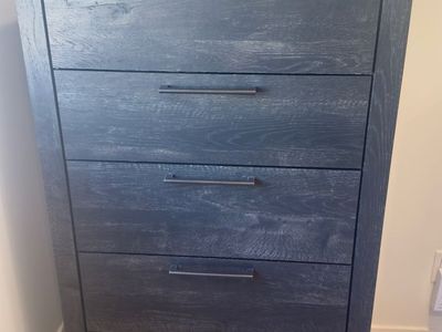 Black 5 Drawer Chest