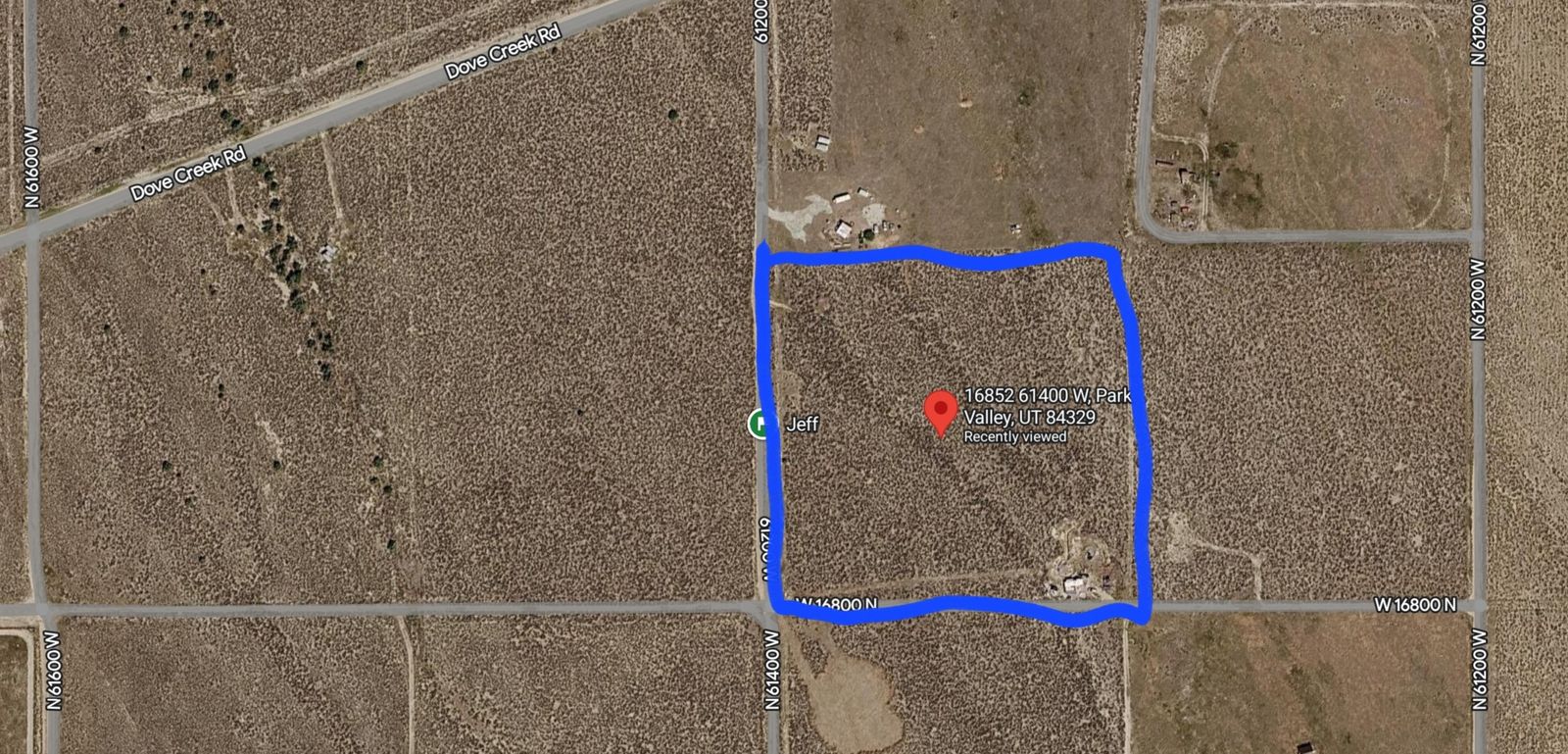 10 acres with power and fiber internet