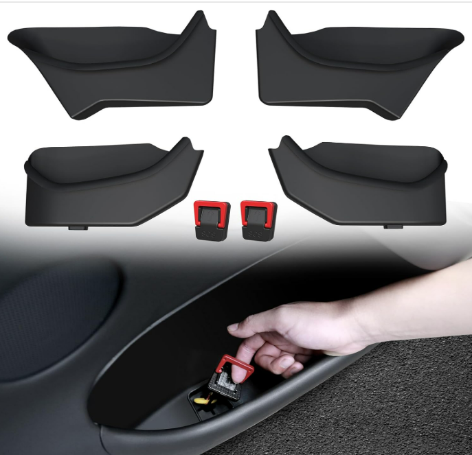 Foronetry 4PCS Door Side Storage Box designed specifically for the 2025–2026 Tesla Model Y