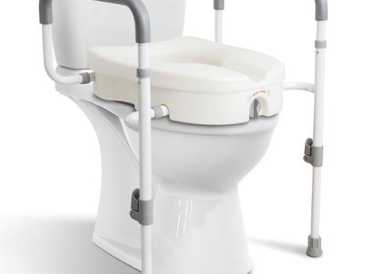 New Raised Toilet Seat with Handles