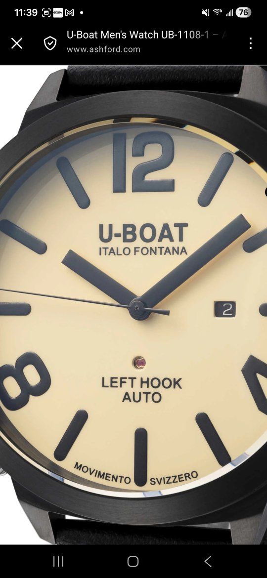 LUXURY BOAT CLASSICO ITALO FONTANA 
Swiss watch $1500 or trade for gold chain