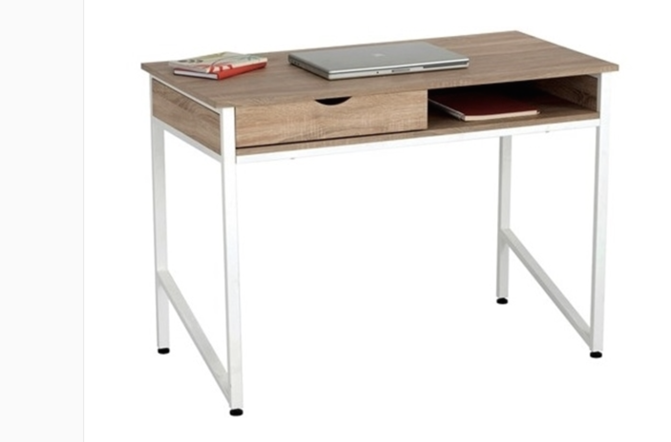 New in box 43" Studio Office Desk with Single Drawer Storage, White