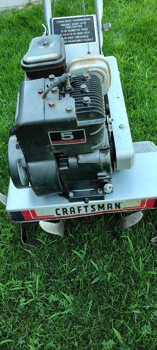 Craftsman 5 HP Tiller for parts or repair