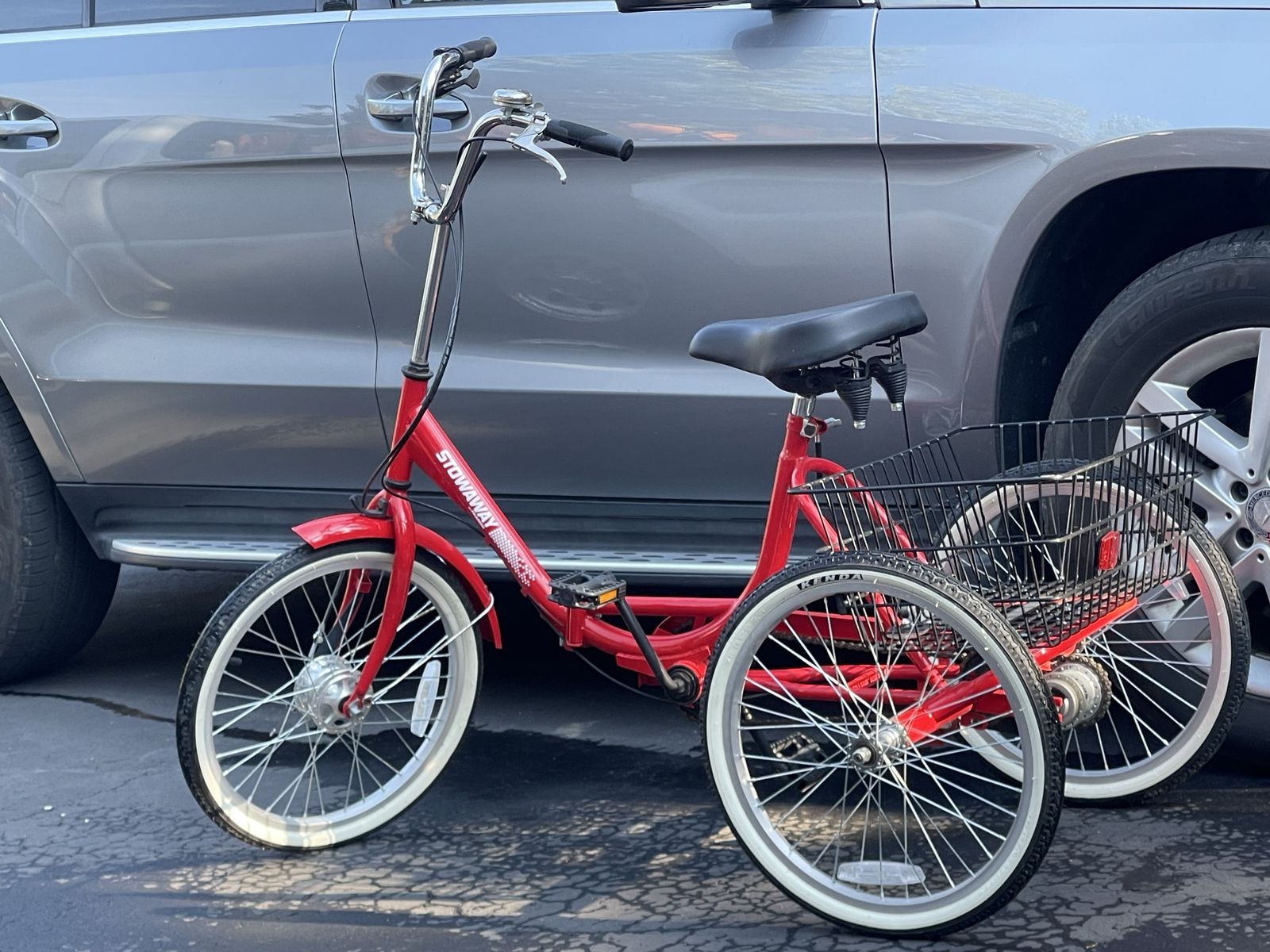 Stowaway 3-Speed Tricycle with Rear Basket