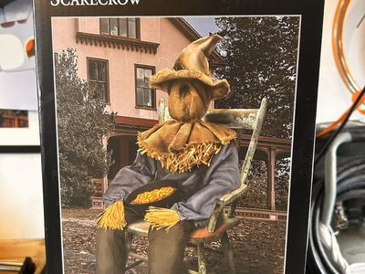 Sitting Scarecrow Halloween Animatronic