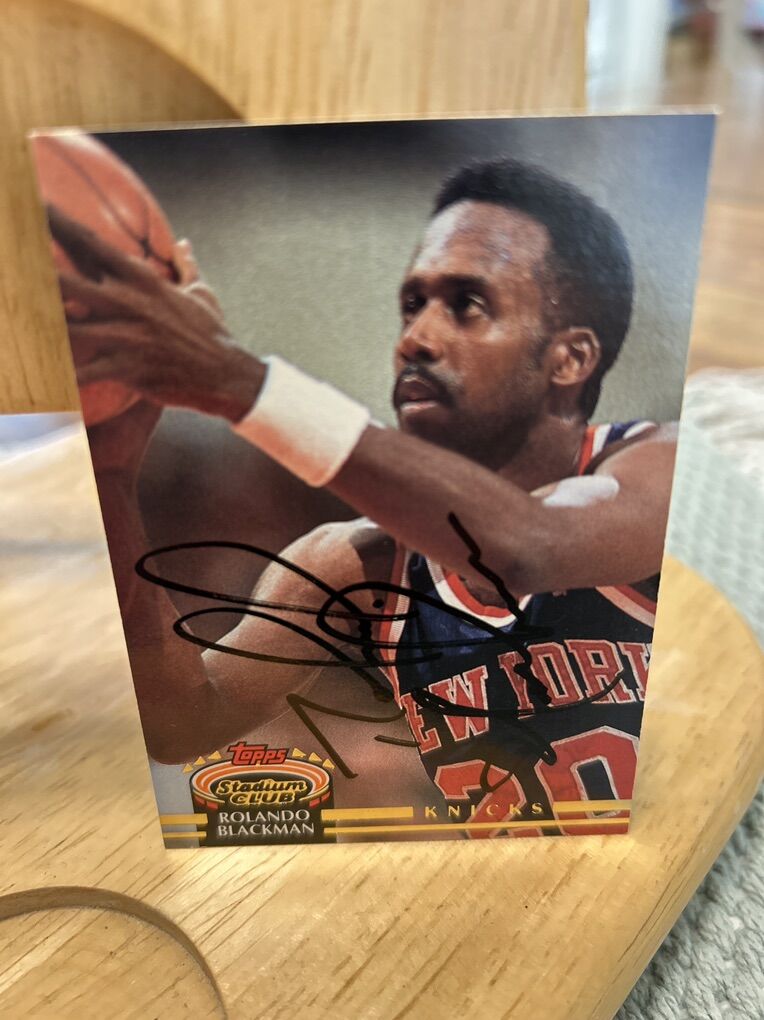 Rolando Blackman Autograph Basketball Auto