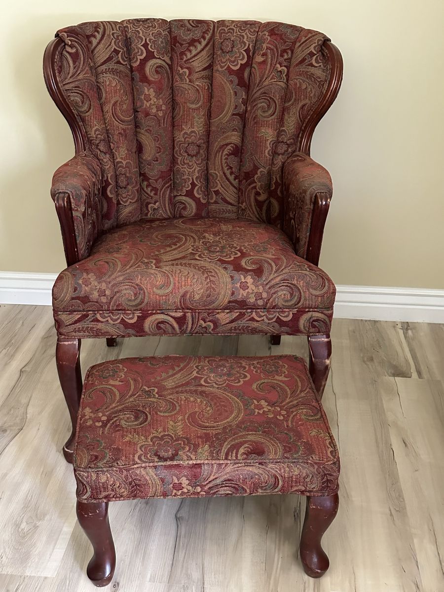 Chair with foot stool