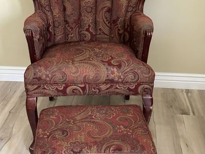 Chair with foot stool