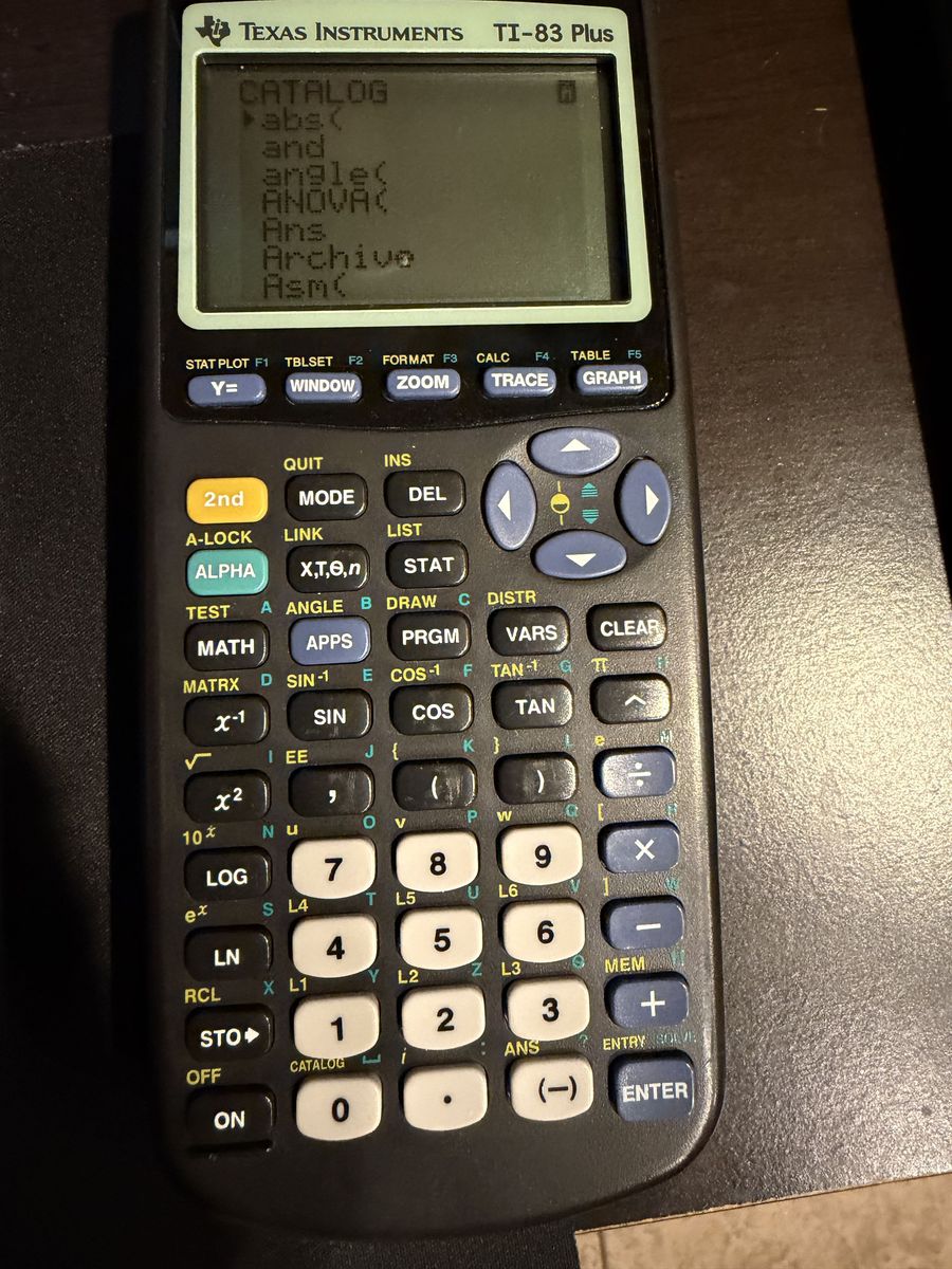 TI-83 plus Calculator