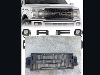 FORD F-150 Raptor Style Grille with LED Lights 2018-2020 F150 Aftermarket Upgrade