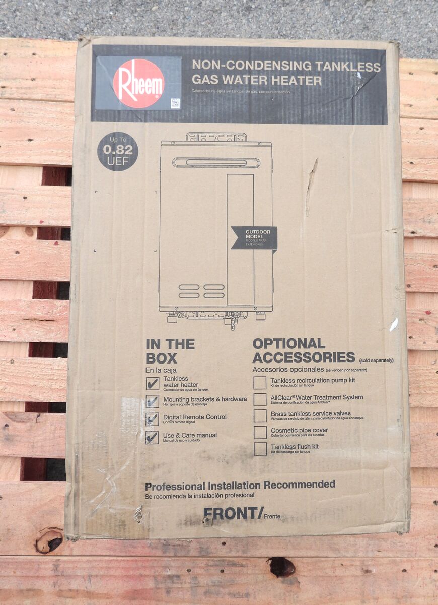 Rheem Tankless Water Heater 7.0 GPM Non-Condensing Outdoor Liquid Propane LP