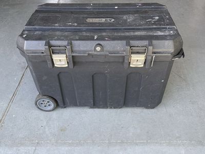 Stanley 50 Gal. Rolling Mobile Tool Chest Storage Box with Wheels